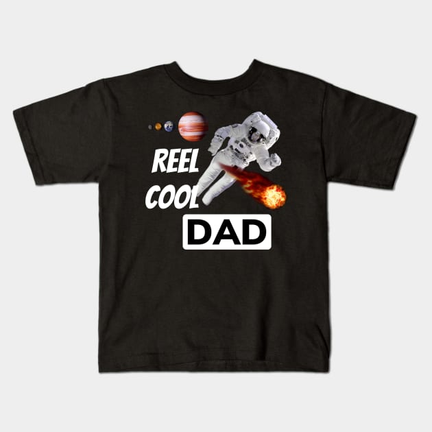 Reel Cool Dad Kids T-Shirt by pmeekukkuk